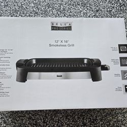 Bella - Pro Series Indoor Smokeless Grill - Stainless Steel

