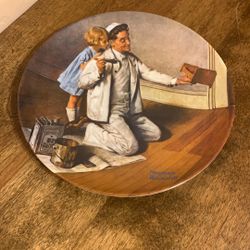Norman Rockwell Limited Edition Collector Plate.         Mint