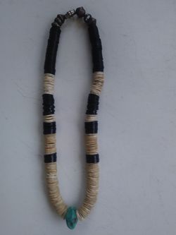 Native American turquoise choker necklace nice!!!