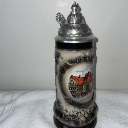 Vintage Germany Beer Stein Hand Painted By Armin Bay