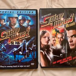 Starship Troopers 2 and 3 DVD movies