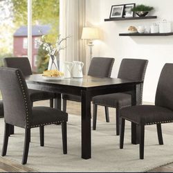 7 PIECE BRAND NEW DINING TABLE