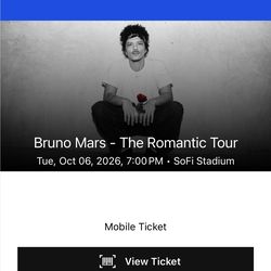 Bruno Mars Tickets
