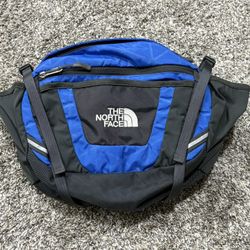 THE NORTH FACE ‘Sport Hiker’ Black / Blue Nylon Waist Bag