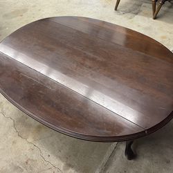 Ethan Allen Drop Leaf Coffee Table Solid Wood Rare 
