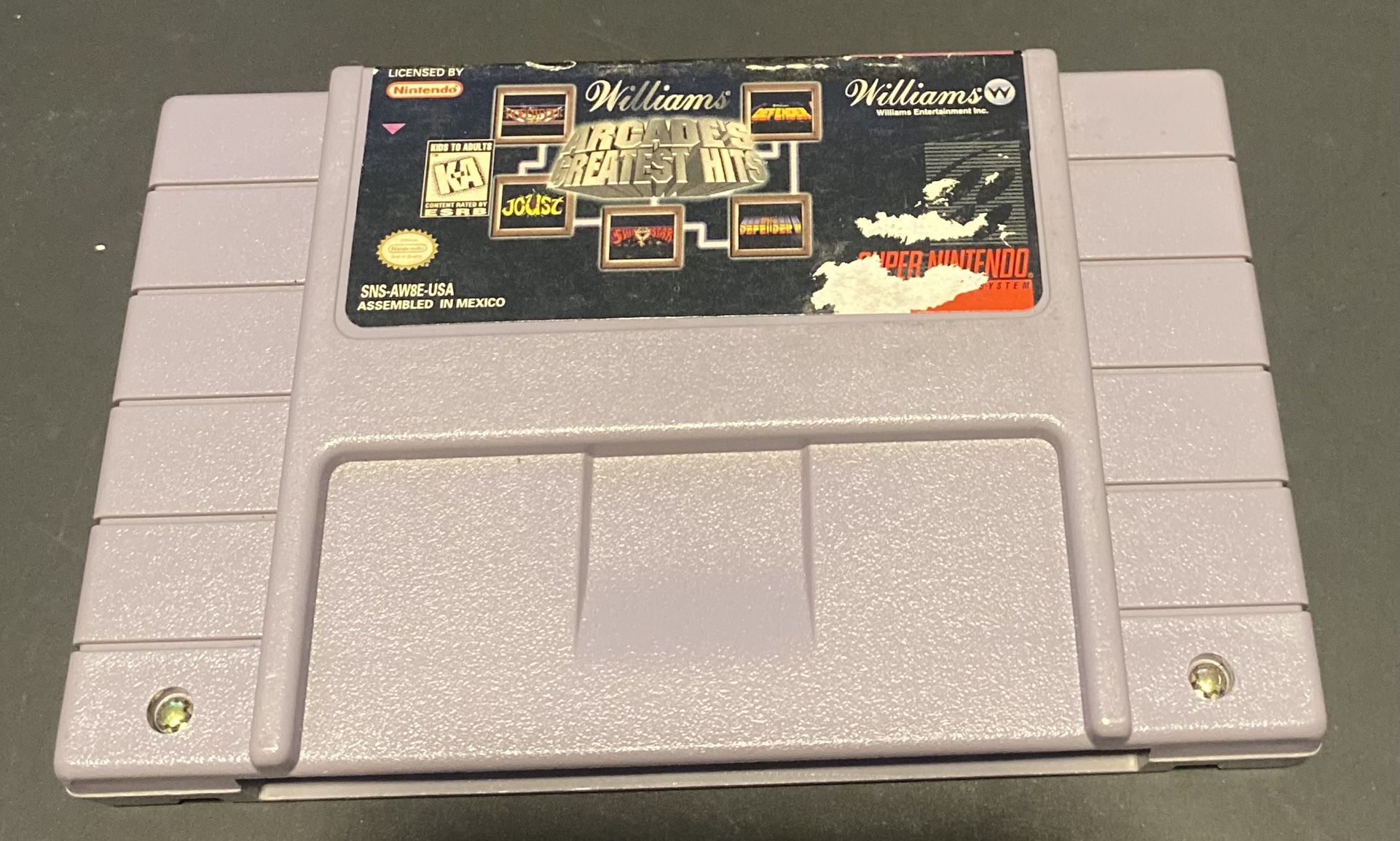 Williams Arcades Hits Super Nintendo