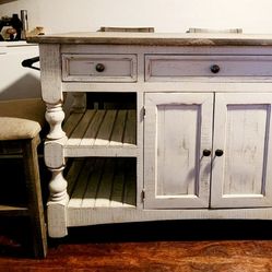 Farm Style Table With 3 Chairs