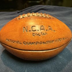 Original Ceramic Football Ncaa Division One Aa 1985 Tacoma Dom Diamond Bowl