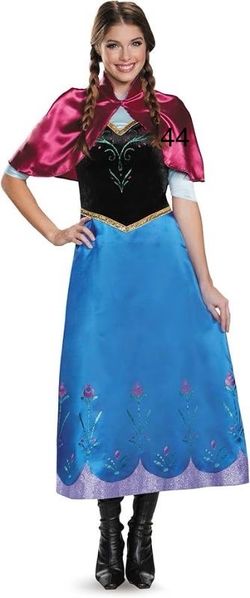 Women’s Anna Frozen Princess Dress Costume Medium Birthday Halloween