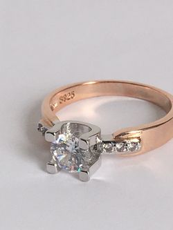 S925 WOMENS RING SIZE 8 STAMPED