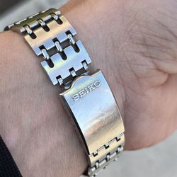 Vintage Seiko Japan Triple Railroad Bracelet Great Original Condition All Links 