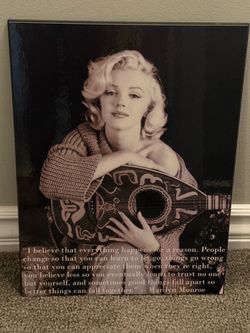 Marilyn Monroe Wood Art