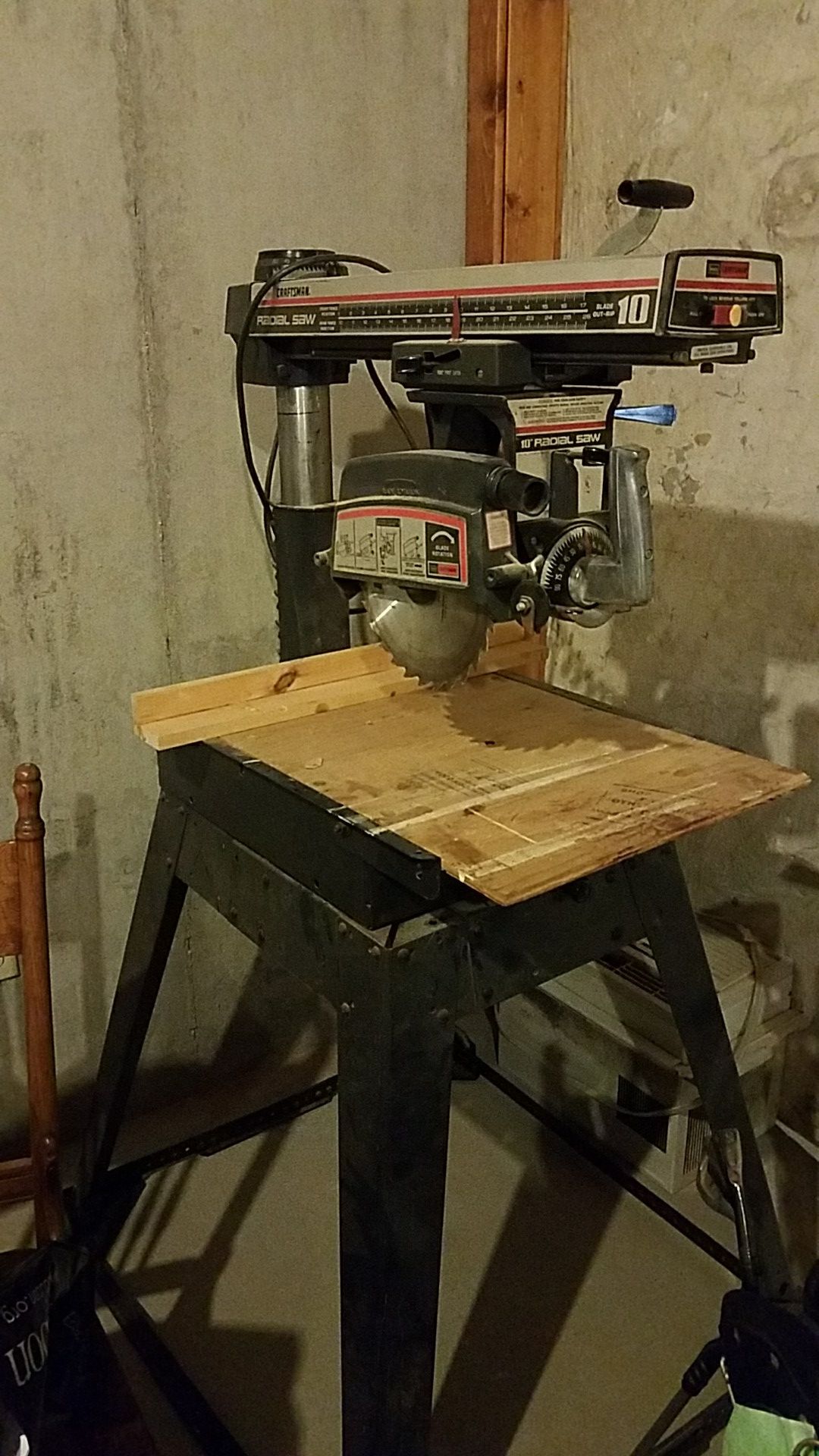 Craftsmen radial arm saw with stand