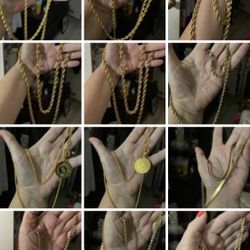 Men’s 14K Gold Plated Chains And Rings For Sale ...Any Item $65... Deals With Multiple Items