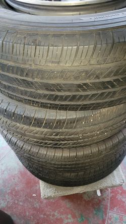 Tires And Jeep Wheels 17inch Almost New