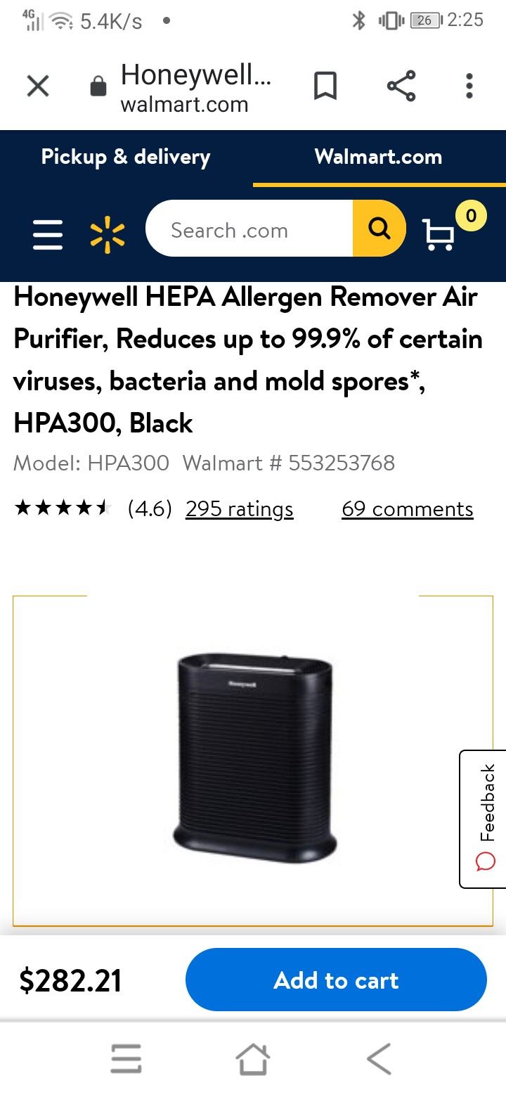 Got smokey air? Air Purifier, Honeywell (large