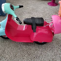 Ag or Og doll motorcycle with helmet