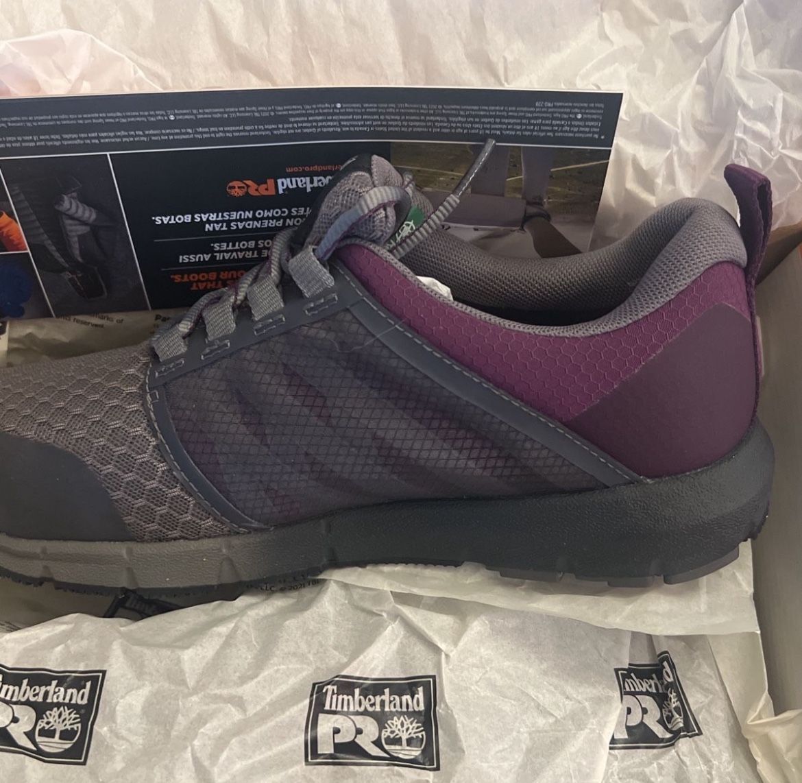 NEW IN BOX Timberland Pro Radius Composite Safety Toe work Shoe Women’s 8