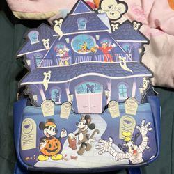 Mickey And Friends Halloween Glow In The Dark Loungefly Backpack 