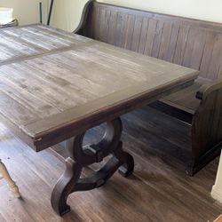 Kitchen Table w/Pew Bench and Chairs