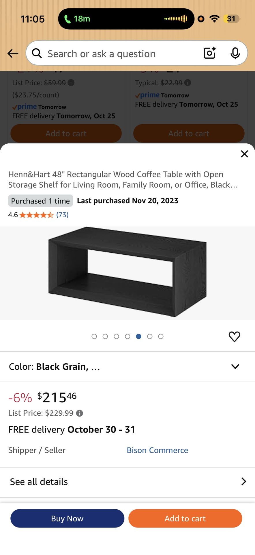 Rectangular Wood Coffee Table