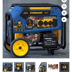 FIRMAN T08071 tri fuel 10,000 Watt Portable generator ability to run off of gasoline, propane, or natural gas with an electric starter