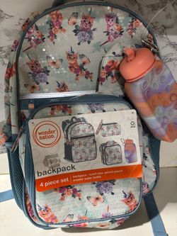 Wonder Nation Kids Backpack 4-Piece Set