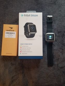 Fitbit blaze smart fitness watch like new with 2 more bands