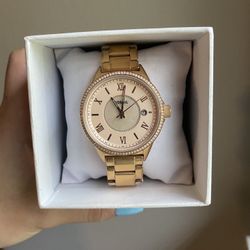 Rose Gold Fossil Watch