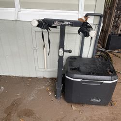 Bike Rack & Coleman Cooler 