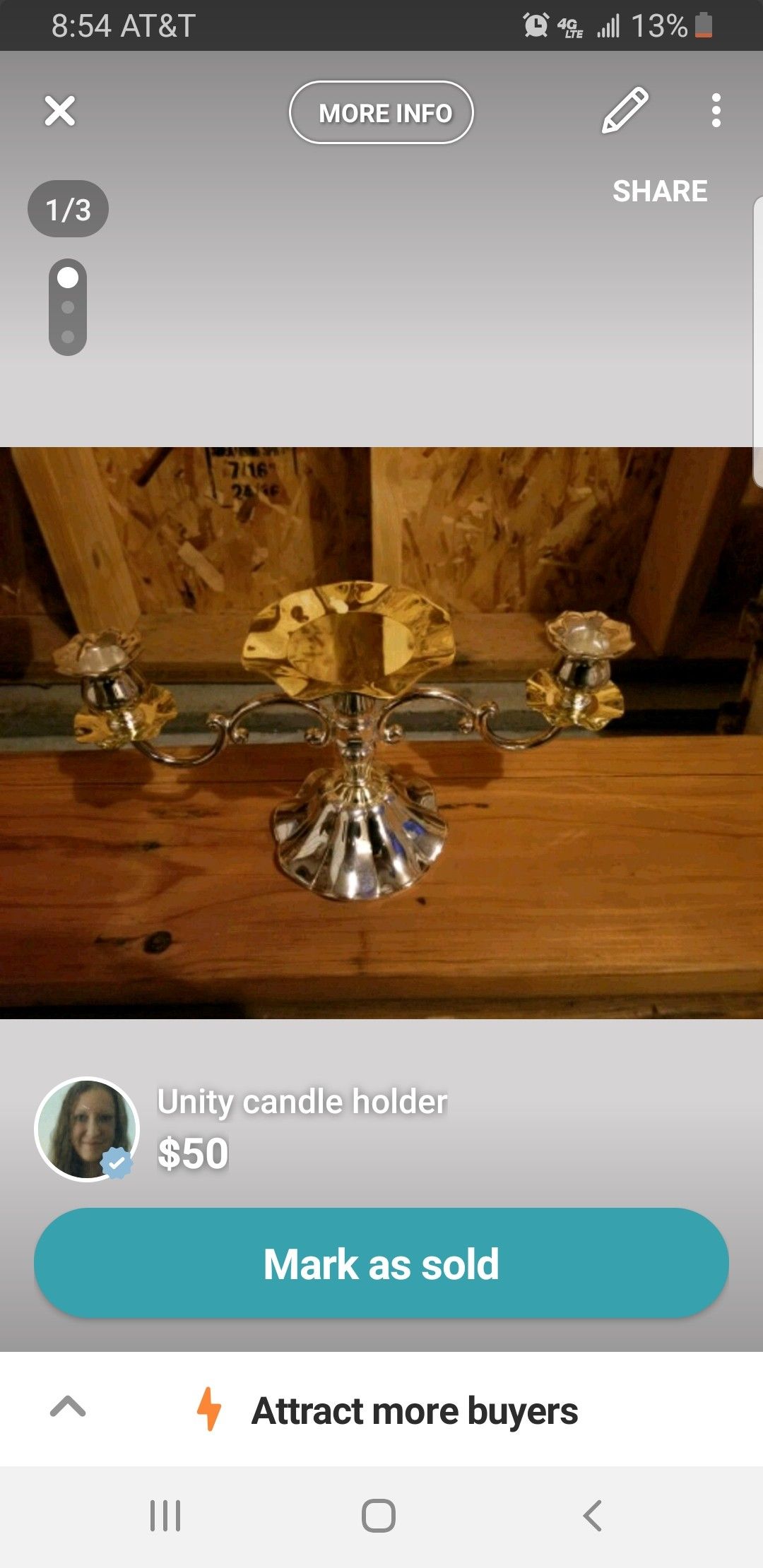 Unity Candle Holder