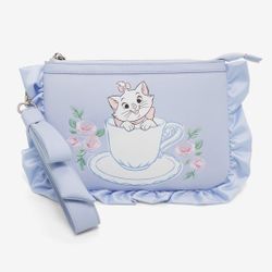 Our Universe Disney The Aristocats Marie Ruffle Large Wristlet Pouch NWT