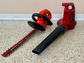 Black & Decker Hedge Trimmer and Toro Leaf Blower