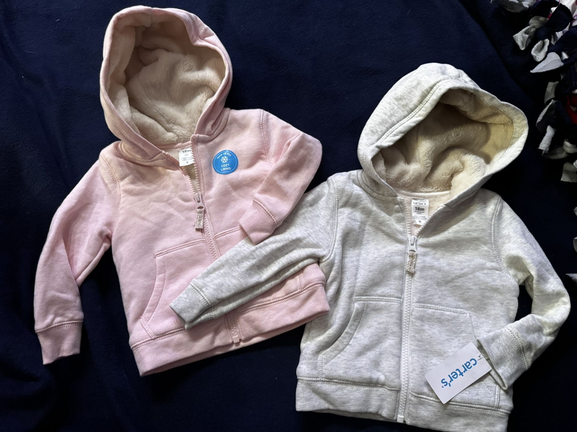 Baby Girl Sherpa Lined Jackets Size 18 Months