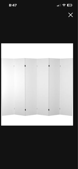 SAVE 50!! - 5 FT TALL 6 PANEL DIY CANVAS ROOM DIVIDER - NEW