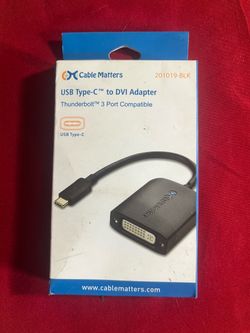Cable Matters USB Type-C to DVI Adapter