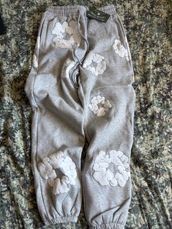 Denim Tears Cotton Wreath Sweatpants Grey