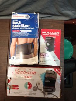 Back and knee pain supports straps , all $45
