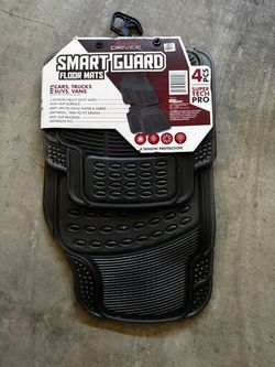 Luxury Driver Smart Guard Floor Mats 4-Piece Set