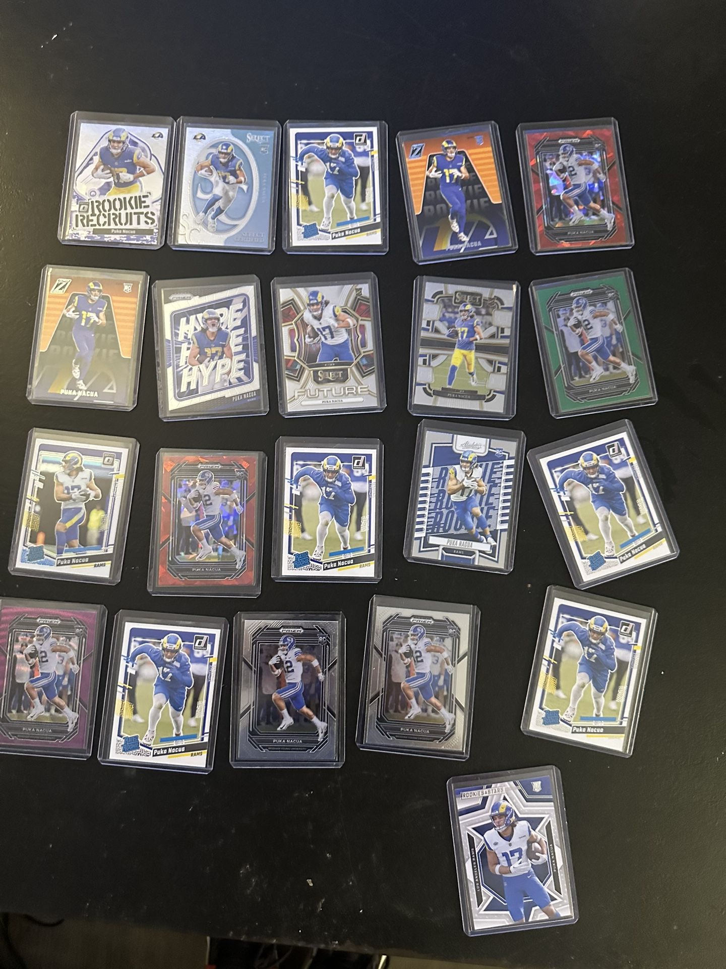 Puka Nacua Rookie lot, Prizm, Optic And Others