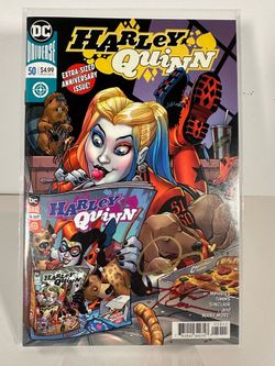 Harley Quinn #50 Vol. 3 2018 DC Comics Signed By Amanda Conner and Babs Tarr NO COA