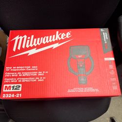 Milwaukee 12v cordless Spector 360 degree 10 ft inspector camera