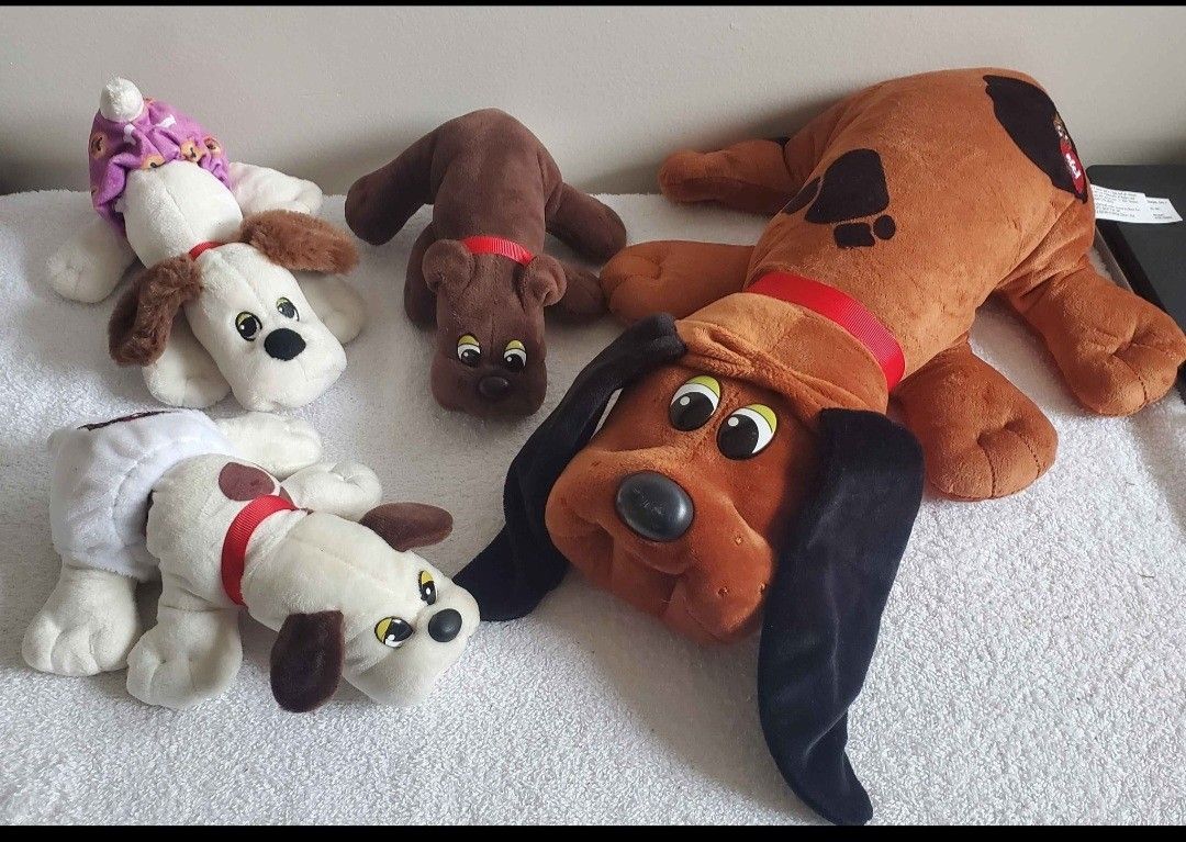 Pound Puppies Puppy Lot of 4 Plush Dogs