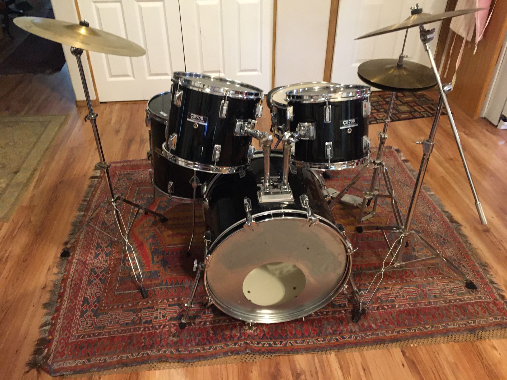 CB700 Drum Set, Cymbals and Hardware. Drums