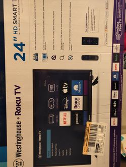24" New Westinghouse Roku Smart Tv ..still in box with remote