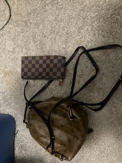 Luis Vuitton Palm Spring Mini Reverse Monogram W Pouch for Sale in