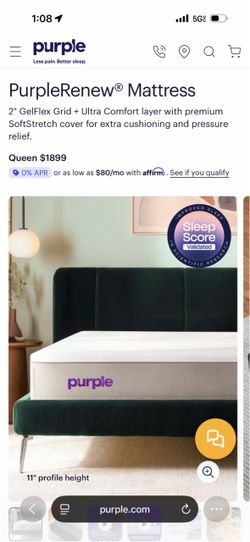 Purple renew mattress brand new in box queen size