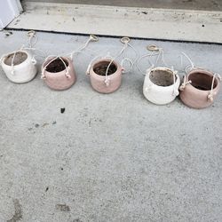 Small Hanging Terracotta Pots