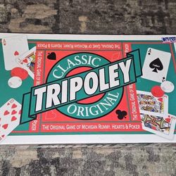 Classic Tripoley Original by Cadaco Michigan Rummy, Hearts, Poker New & Sealed!!