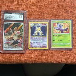 Pokemon Alakazam Base Set, Shining Celebi, CGC 10 Spearow